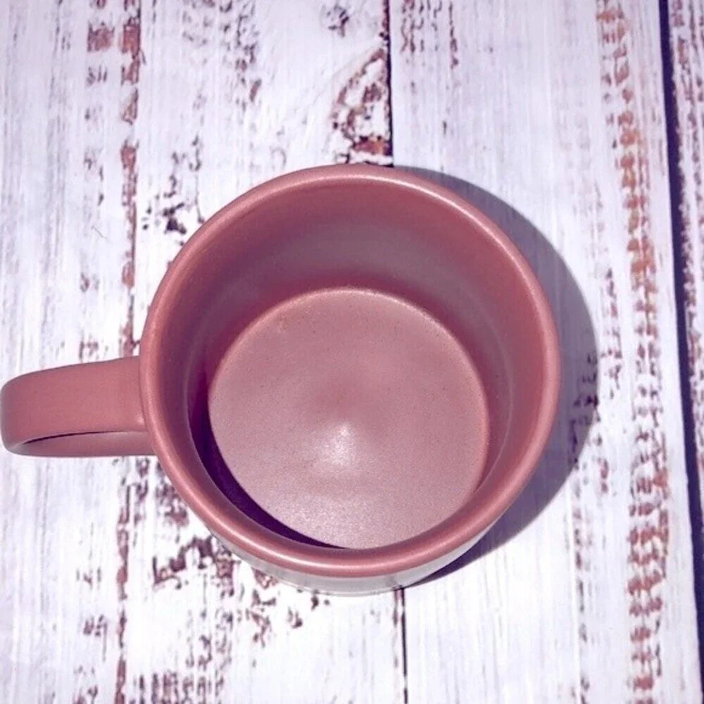 CB2 rust colored pottery mug